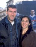 Zinedine Zidane and Veronique Zidane