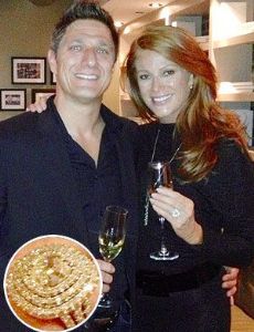 Angie Everhart with Husband Carl Ferro 