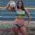Salvadoran beach volleyball players