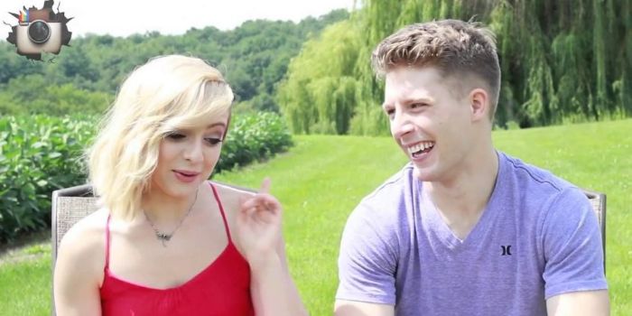 Madilyn Bailey and James Benrud