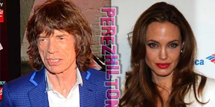 Mick Jagger and Angelina Jolie