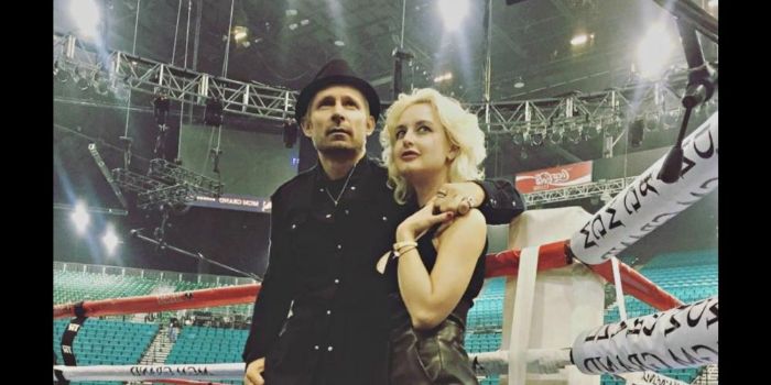 Mike Dirnt and Brittney Cade