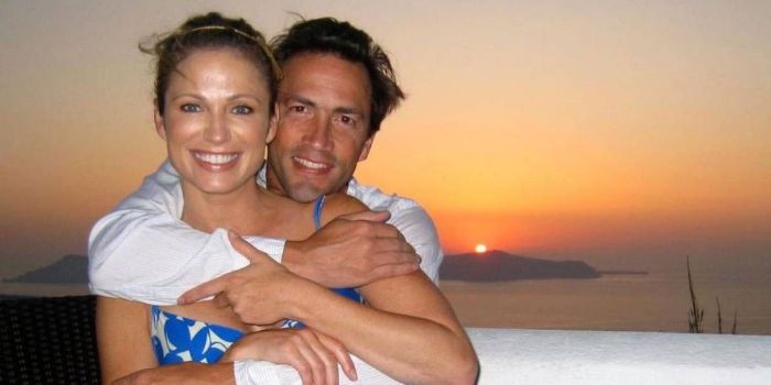 Andrew Shue and Amy Robach