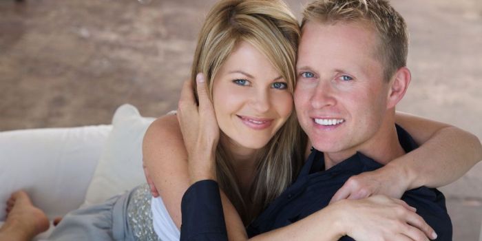 Candace Cameron and Valeri Bure