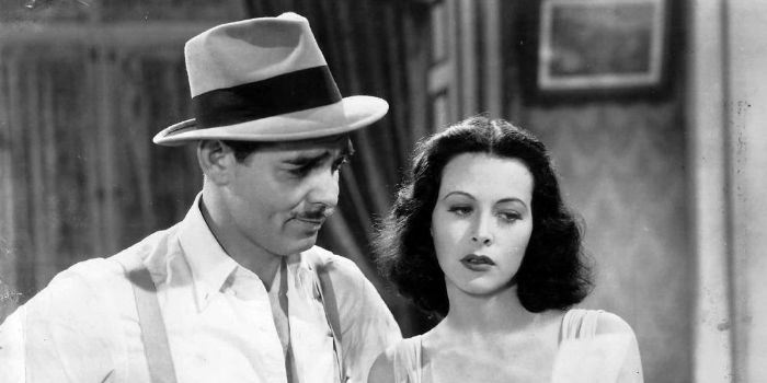 Hedy Lamarr and Clark Gable