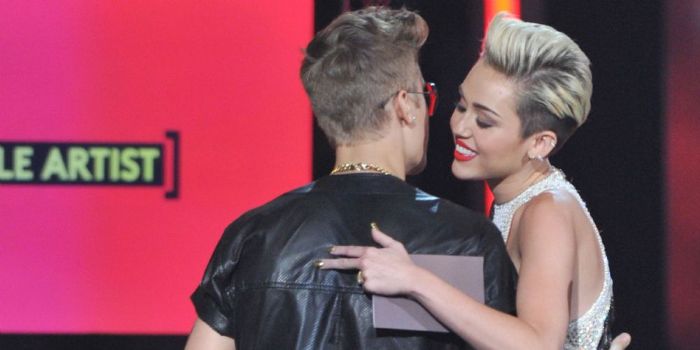 Miley Cyrus and Justin Bieber