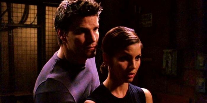 Charisma Carpenter and David Boreanaz