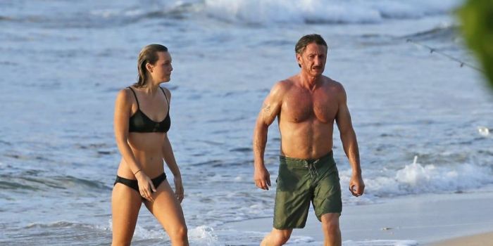 Sean Penn and Leila George