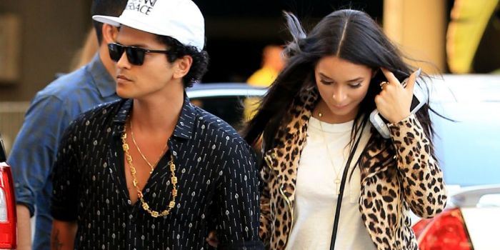 Bruno Mars and Jessica Caban