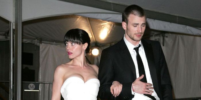 Christina Ricci and Chris Evans