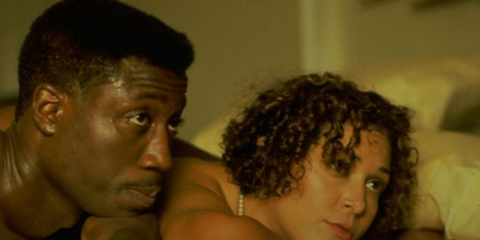 Lonette McKee and Wesley Snipes