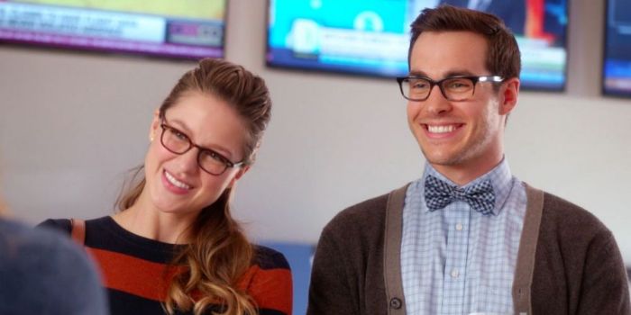 Melissa Benoist and Chris Wood