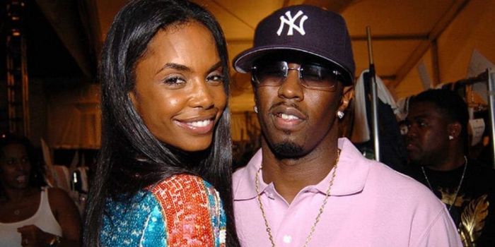 Puff Daddy and Kim Porter