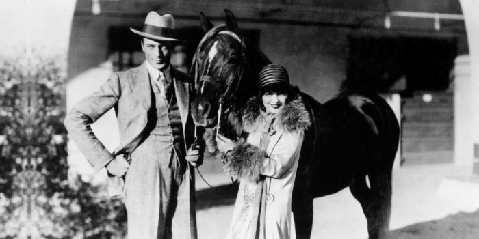 Gary Cooper and Clara Bow