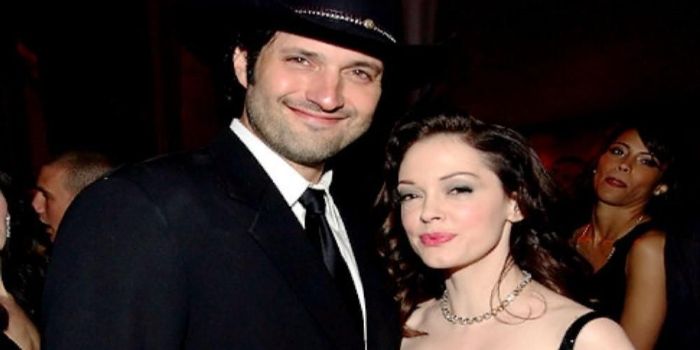 Rose McGowan and Robert Rodriguez