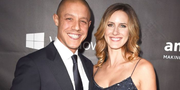 Theo Rossi and Meghan McDermott