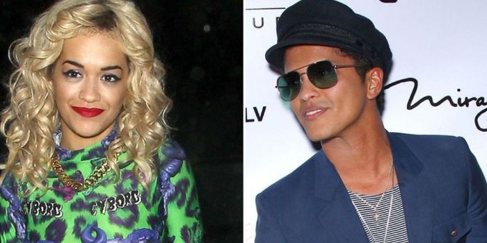 Rita Ora and Bruno Mars