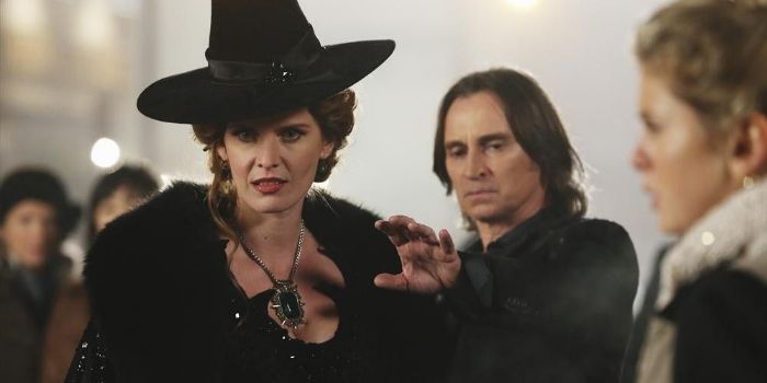Rebecca Mader and Robert Carlyle