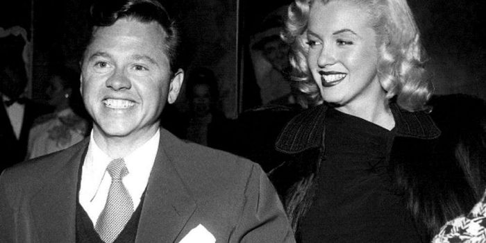 Mickey Rooney and Marilyn Monroe