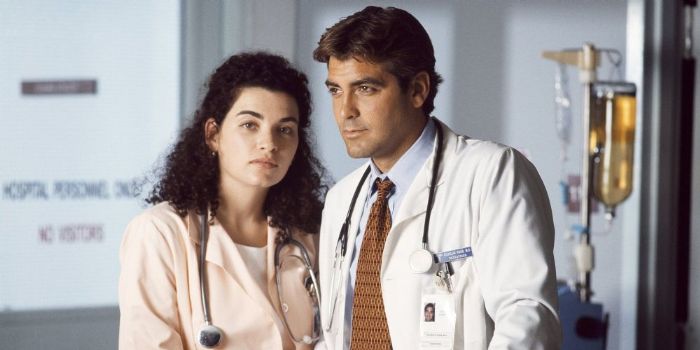 George Clooney and Julianna Margulies