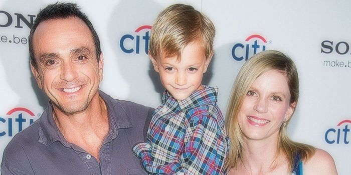 Hank Azaria and Katie Wright