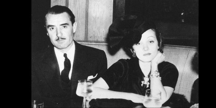 John Gilbert and Marlene Dietrich