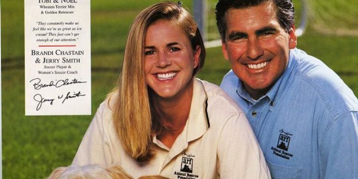 Brandi Chastain and Jerry Smith