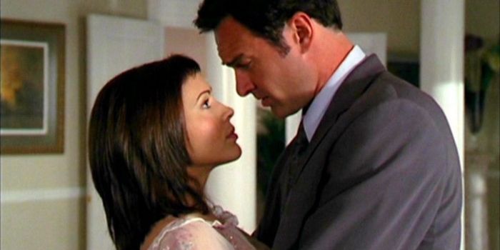 Julian McMahon and Alyssa Milano