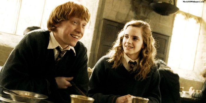 Rupert Grint and Emma Watson