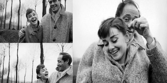 Audrey Hepburn and Mel Ferrer