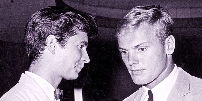 Tab Hunter and Anthony Perkins