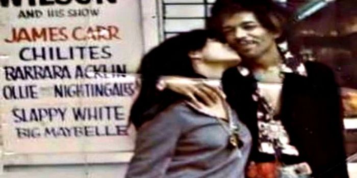 Jimi Hendrix and Faye Pridgeon