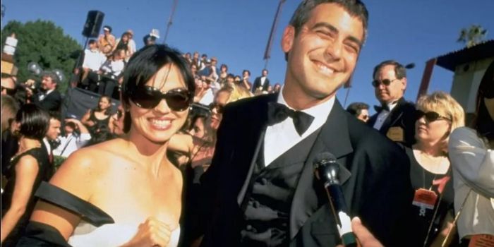 George Clooney and Karen Duffy