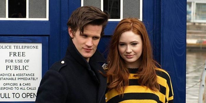 Matt Smith and Karen Gillan