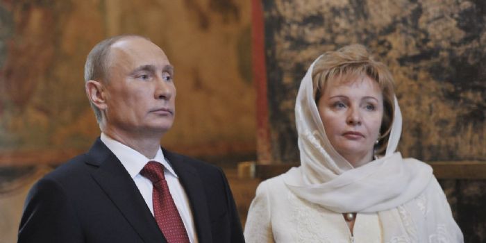 Vladimir Putin and Ludmilla Shkrebneva