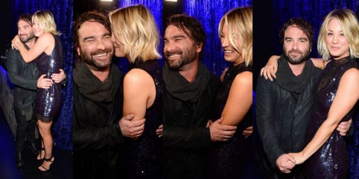 Johnny Galecki and Kaley Cuoco