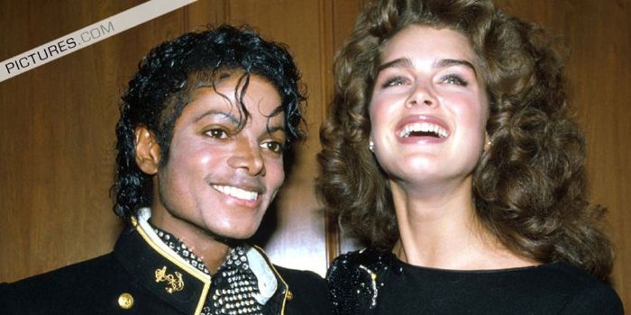 Brooke Shields and Michael Jackson