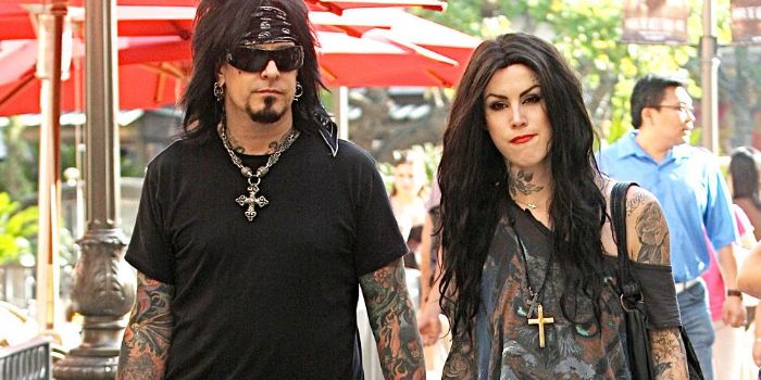 Kat Von D and Nikki Sixx