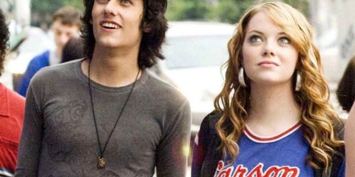 Emma Stone and Teddy Geiger