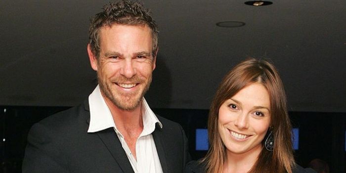 Aaron Jeffery and Zoe Naylor