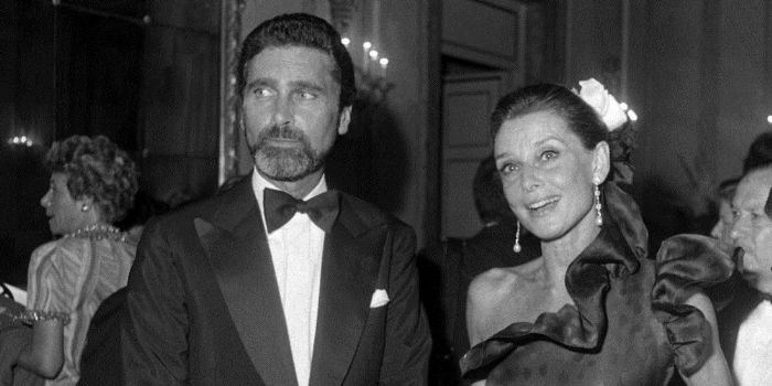 Robert Wolders and Audrey Hepburn