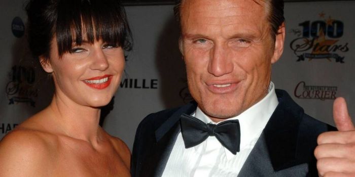 Dolph Lundgren and Jenny Sandersson