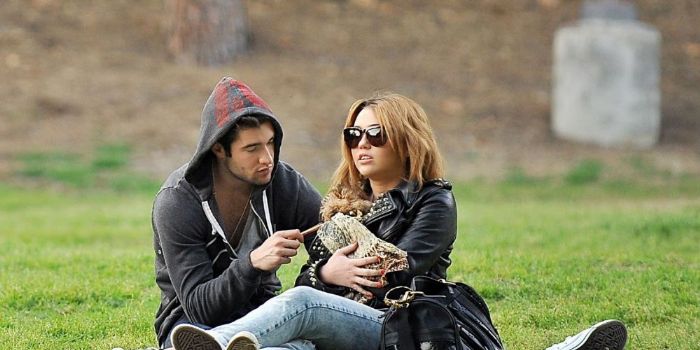 Josh Bowman and Miley Cyrus
