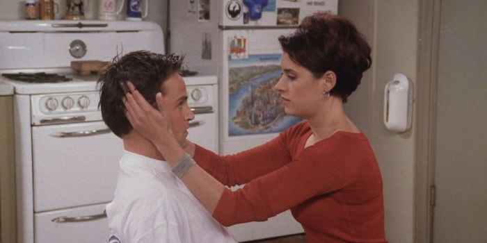 Matthew Perry and Paget Brewster