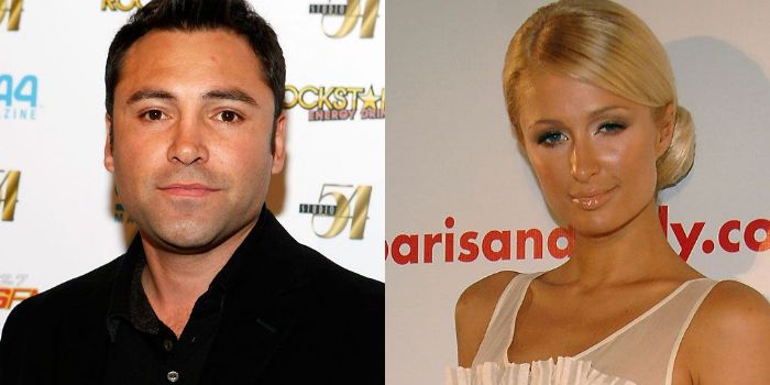 Paris Hilton and Oscar De La Hoya