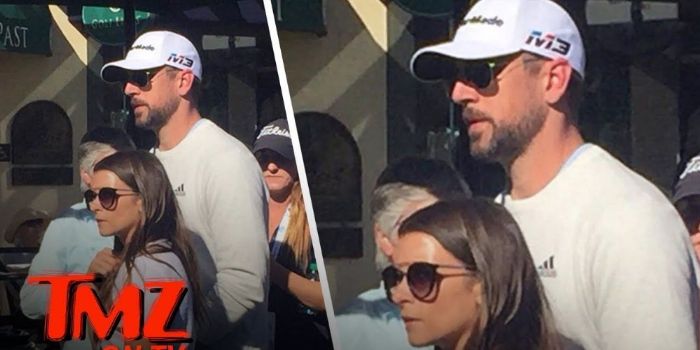 Danica Patrick and Aaron Rodgers