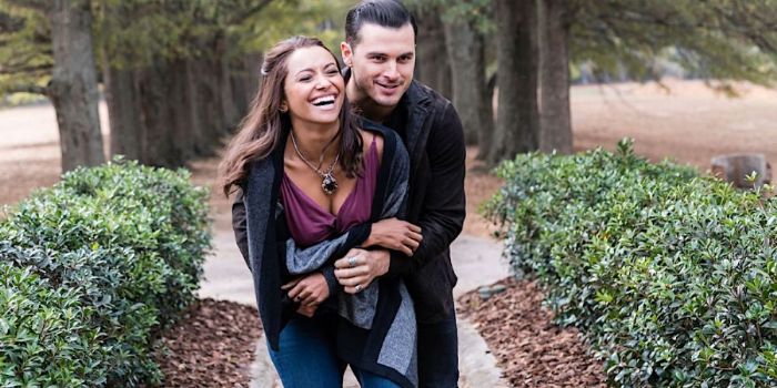 Michael Malarkey and Kat Graham