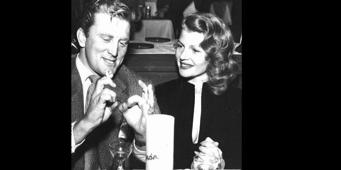 Kirk Douglas and Rita Hayworth