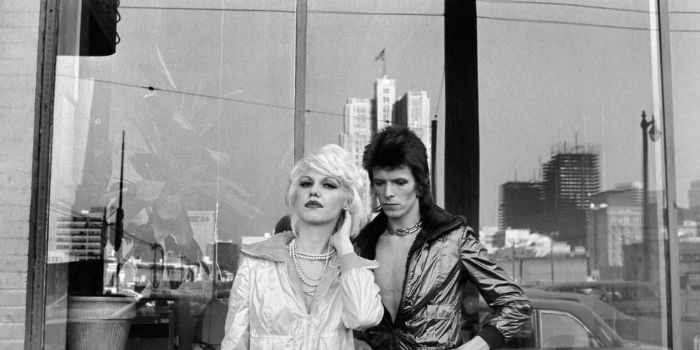 Cyrinda Foxe and David Bowie