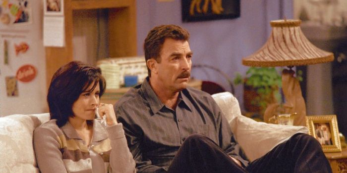 Courteney Arquette and Tom Selleck